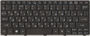 Клавиатура для ноутбука Acer Aspire One 521 532H AO532H D255 D260 D270 NAV50 PAV80, аналог, новая, черная, RUS