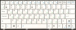 Клавиатура для ноутбука ASUS Eee PC 1101/N10E/N10J, аналог, новая, белая, RUS