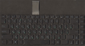 Клавиатура 04GN5M1KRU00-1 для ноутбука Asus K45, K45A, K45V, K45D, K45N, U44, U44Sg, аналог, без топкейса, новая, черная, RUS