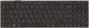 Клавиатура OKNB0-6120US00 для ноутбука Asus N56/N76, аналог, новая, черная, RUS
