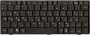 Клавиатура 04GN022KRU30 для нетбука Asus EEE PC 700/900 series, аналог, новая, черная, RUS