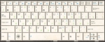 Клавиатура 04GOA191KRU10-2 для ноутбука Asus EeePC 1001, 1001HA, 1001PX, 1005, 1005HA, 1008, 1008HA, оригинальная, ASUS, БУ, белая, RUS