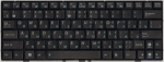 Клавиатура 04GOA0U2KRU10-3 для нетбуков ASUS Eee PC 1000/1003 series, аналог, с рамкой, новая, черная, RUS