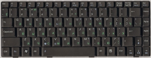 Клавиатура 04GNER1KRU00-1 для ноутбука ASUS F6E, аналог, новая, черная, RUS