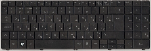 Клавиатура MP-07F36U4-9201 для ноутбуков Packard Bell SL51 Series, аналог, новая, черная, RUS