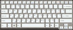 Клавиатура для ноутбука Sony VAIO VPC-CW, аналог, без рамки, новая, белая, RUS