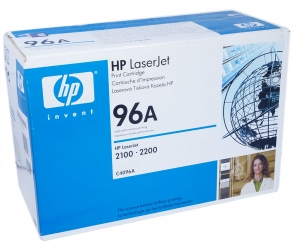 Тонер-картридж черный HP 96A, -C4096A для LaserJet - 2200 / 2100(Оригинальный, HP)