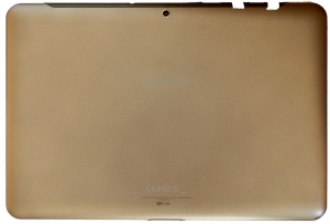 Задняя часть корпуса в сборе с заглушками, кнопками громкости и кнопкой вкл. для Samsung GT-P5100/5110 Galaxy Tab 2 10.1 Оригинальный, Samsung, БУ, Серый