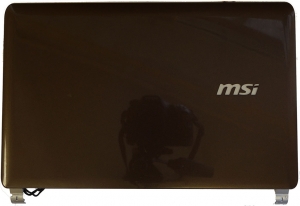 Крышка матрицы для ноутбука MSI U160 БУ, Коричневый