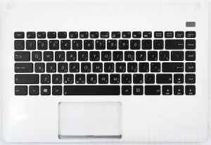 Kлавиатура 90R-N4O2K1J80U для ноутбука Asus X401U, топкейс, оригинальная, новая, белая, RUS