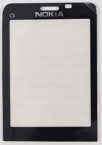 Стекло дисплея для Nokia C5-00 Аналог, Новый, Черный