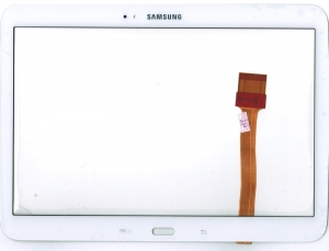 Тачскрин (сенсор) для планшета Samsung Galaxy Tab 3 GT-P5200/Galaxy Tab 3 GT-P5210 С клейкой лентой для монтажа, Аналог, Новый, Белый