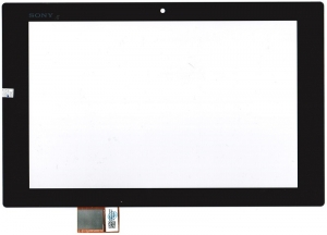 Тачскрин (сенсор) для планшета Sony Xperia Tablet Z SGP311/Xperia Tablet Z SGP321 Без монтажной ленты по периметру, Аналог, Новый, Черный