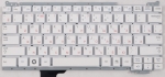 Клавиатура для ноутбука Samsung NC110 Аналог, без топкейса, Новый, Белая, RUS